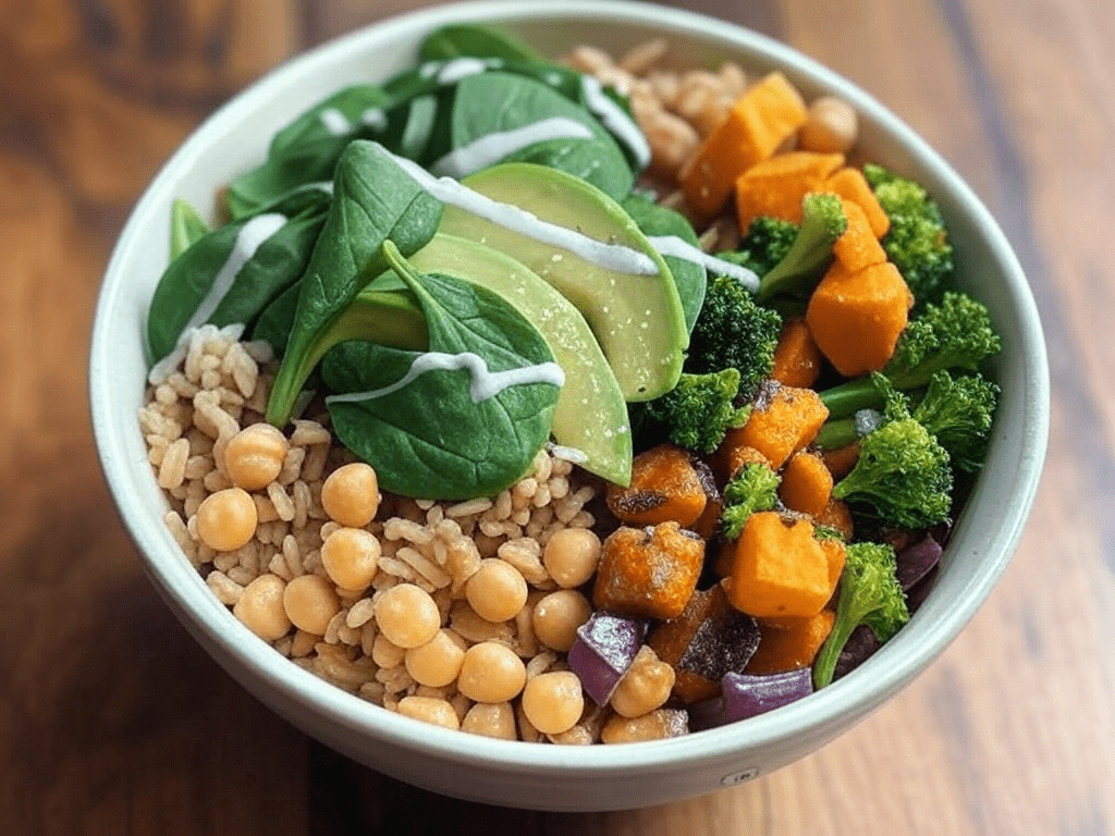 Chickpea and Vegetable Buddha Bowl