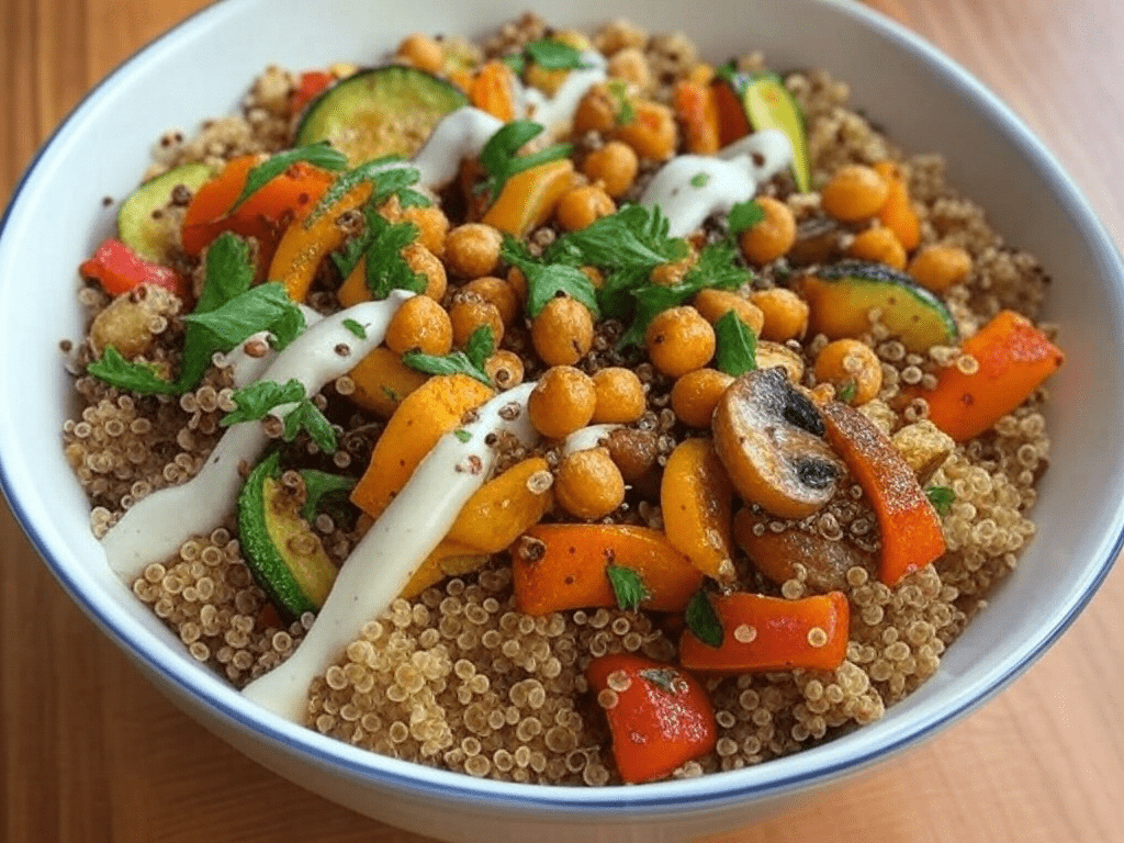 Quinoa Bowl with Roasted Vegetables